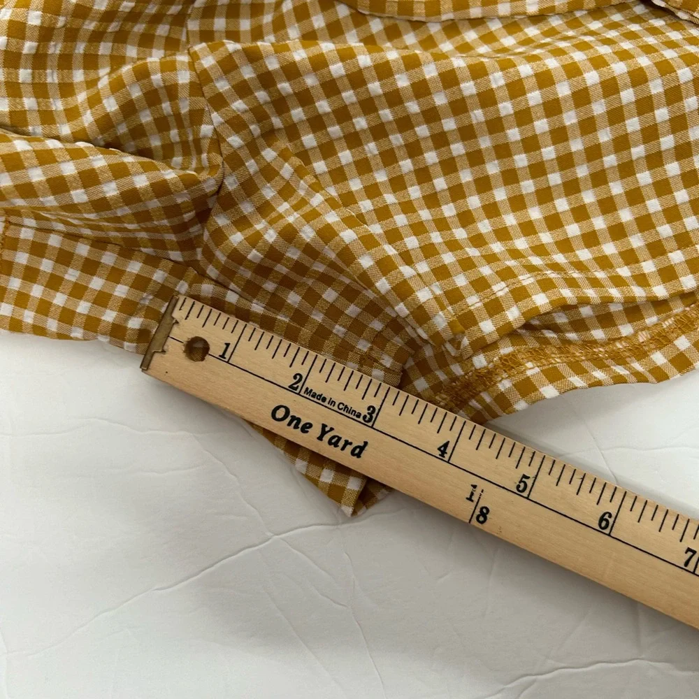 Sienna Sky Women’s ShortsYellow Mustard Gingham Check. XS